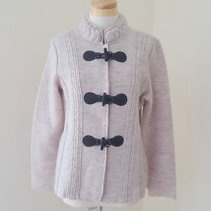 VENARIO Size M cream wool cardigan